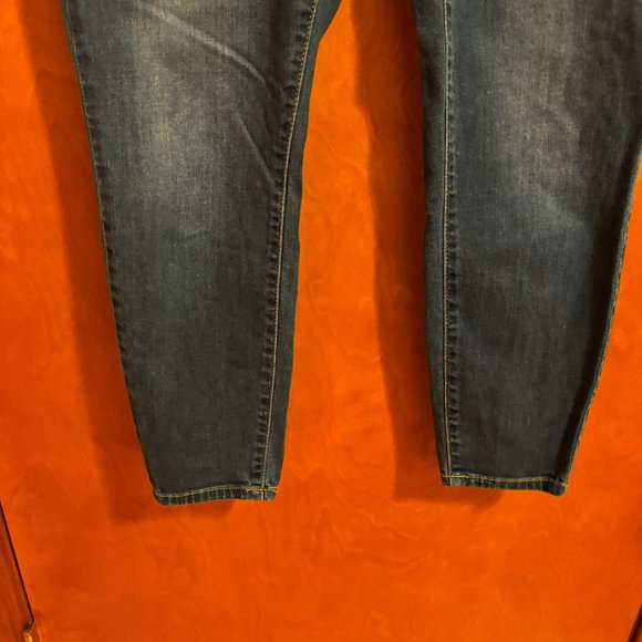 LC Lauren Conrad Womens‎ Dark Wash Mid Rise Super Skinny Jeans Sz 10 - Picture 8 of 14